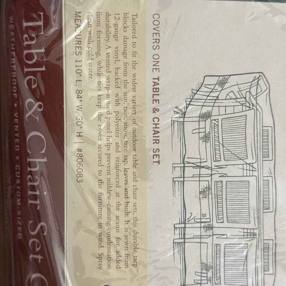 NEW Smith & Hawken Patio Table & Chair Set Cover Green 110x84 Waterproof Vented